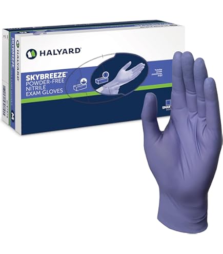 Amazon.com: 2 Pack Halyard Health Purple Nitrile Gloves - Medium